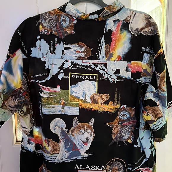 Vintage Alaska All Over Print Hawaiian Shirt - Picture 4 of 4